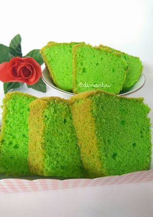 Foto resep Bolu Pandan 5 Bahan Saja, No Bahan Kimia, Aman Untuk Anak2