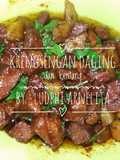 Krengsengan daging bebek + kentang