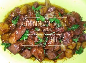 Foto resep Krengsengan daging bebek + kentang