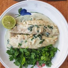 A picture of Creamy lemon fish.