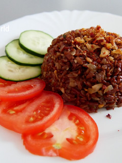 Foto resep Nasi Goreng Beras Merah Sederhana