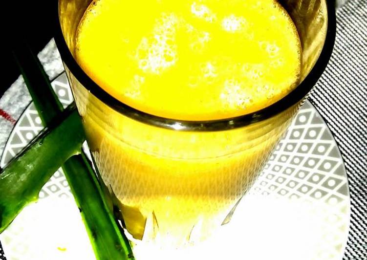Licuado de papaya y guineo