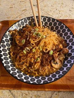 Una foto de Fideos picantes