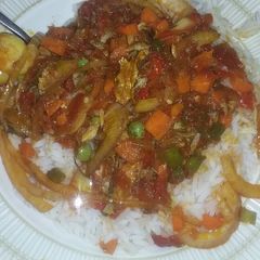 A picture of Shinkafa & carrot Sauce.