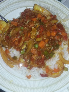 A picture of Shinkafa & carrot Sauce.