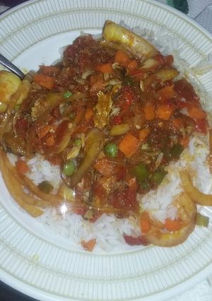 A picture of Shinkafa & carrot Sauce.