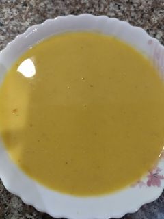 صورة لوصفة حساء اليقطين والعدس أحمر