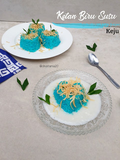 Foto resep Ketan Susu Biru Keju