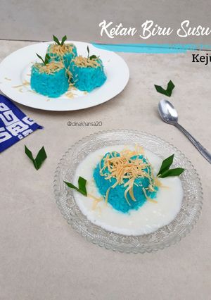 Foto resep Ketan Susu Biru Keju
