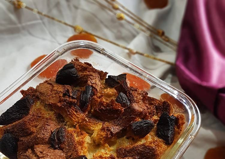 Step-by-Step Guide to Prepare Homemade Coconut apricot bread pudding