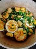 Telur Ceplok dan Tofu Saus Tiram