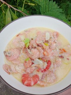 Foto resep Tumis udang kuah santan