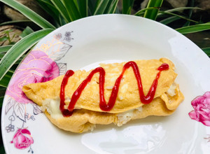 Hình của món Ăn dặm: cơm trùm mền.