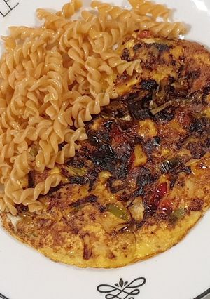 Une photo de Omelette aux poivrons