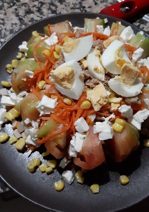 Una foto de Ensalada de Tomate rosado