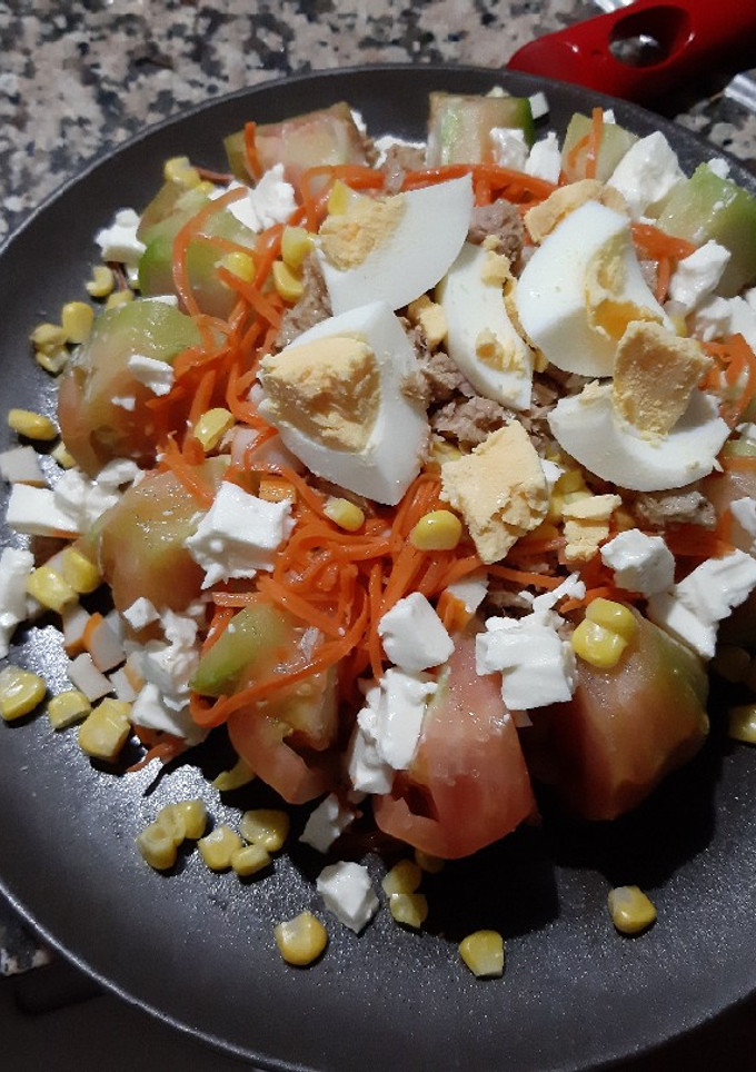 Una foto de Ensalada de Tomate rosado