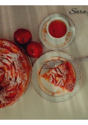 عکسی از دستور کیک سیب و دارچین
