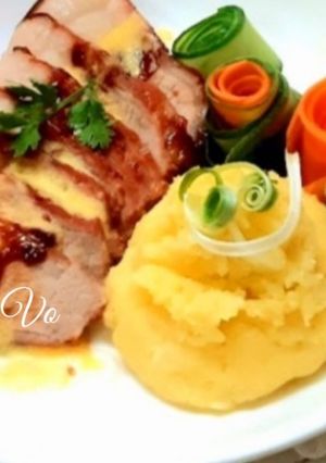 Hình của món Thịt nướng khoai tây nghiền.
