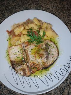 Una foto de Pez espada a la plancha fácil