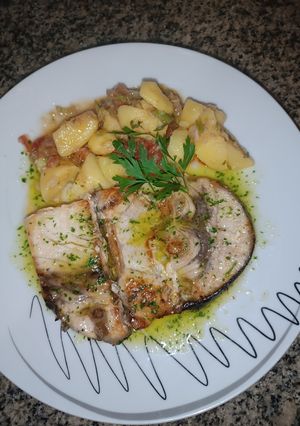 Una foto de Pez espada a la plancha fácil