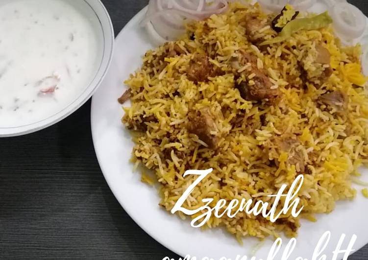 Step-by-Step Guide to Prepare Homemade Hyderabadi Zafrani Dum Biryani