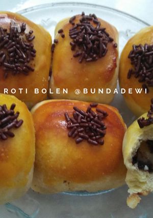 Foto resep Roti bolen coklat pisang keju manis rasa pas di lidah