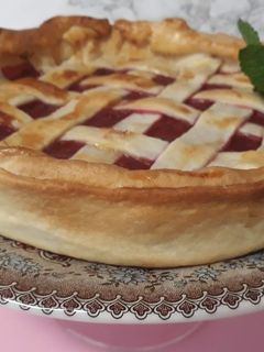 Una foto de Tarta americana de arándanos