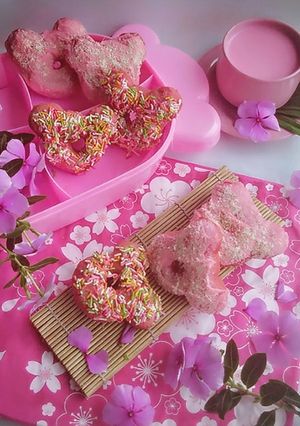 Foto resep Donat pink ceria