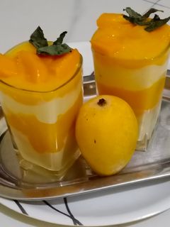 મેંગો કસ્ટર્ડ મિલ્ક (Mango Custard Milk Recipe In Gujarati) રેસીપી મુખ્ય ફોટો