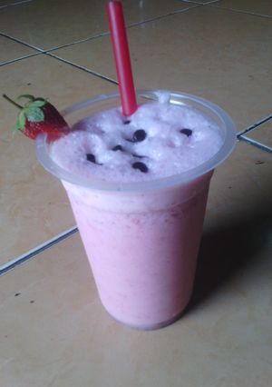 Foto resep Strawberry milkshake