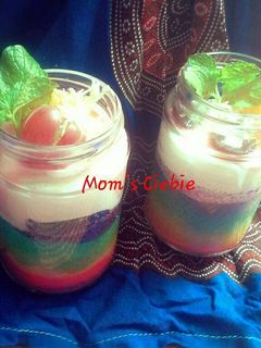 Foto resep Rainbow Cake in a Jar