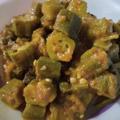 Bhindi ki Bhujiya (Okra) A picture of Bhindi ki Bhujiya (Okra).
