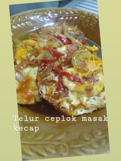 Foto resep Telur Ceplok Masak Kecap