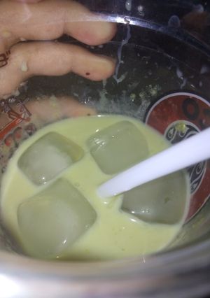Foto resep Ice Green Tea Latte. 🌿