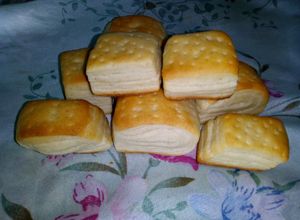 Una foto de Bizcochos de grasa hojaldrados