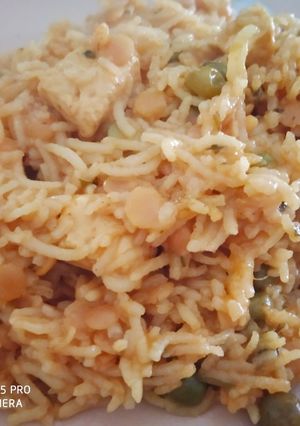 A picture of Leftover Matar Paneer Pulao.