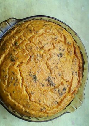 Una foto de Pastel de puré con panceta