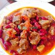 Daging sapi masak tomat kacang merah