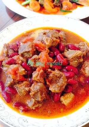 Foto resep Daging sapi masak tomat kacang merah