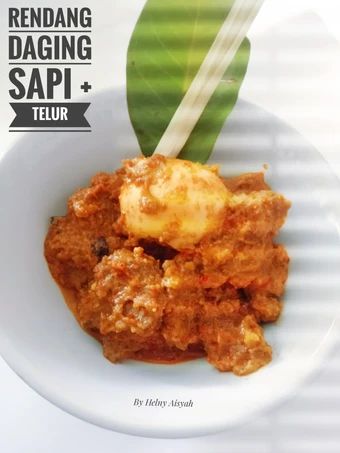 Langkah Gampang Membikin Resep Rendang Daging Sapi + Telur yang Sempurna Anti Ribet, Mantap