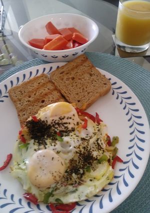 Una foto de Huevos jardineros