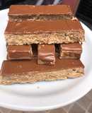 Mantecol casero con baño de choco