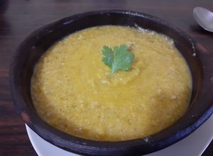 Una foto de Crema de verdura y pollito