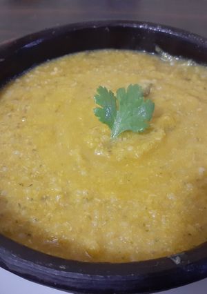 Una foto de Crema de verdura y pollito