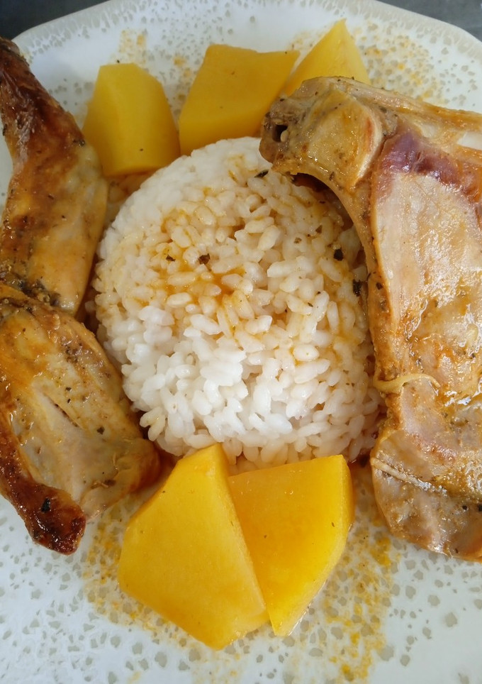 Una foto de Conejo en salsa trufado