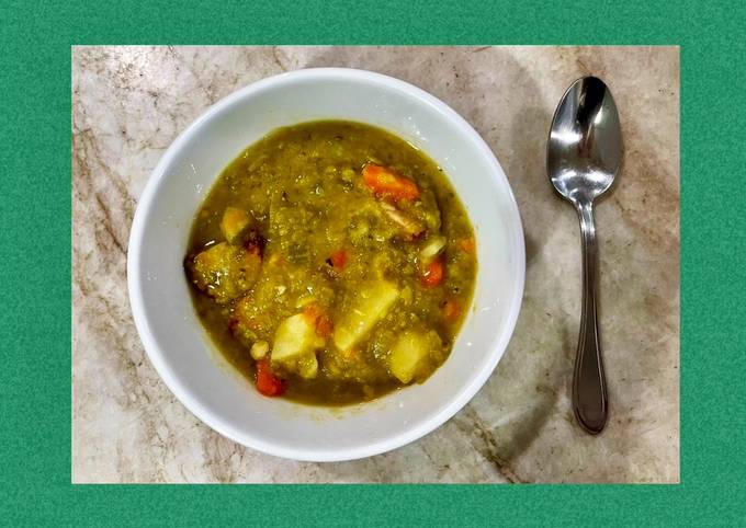 Split Pea Soup with Kielbasa (For the Slow Cooker) Recipe by Chris Gan