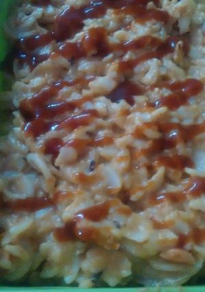 A picture of White sauce pasta.