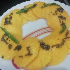 A picture of Moong Daal idli without rice.