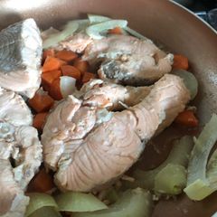 A picture of Poached Salmon.