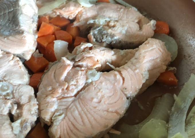 Recipe of Super Quick Homemade Poached Salmon